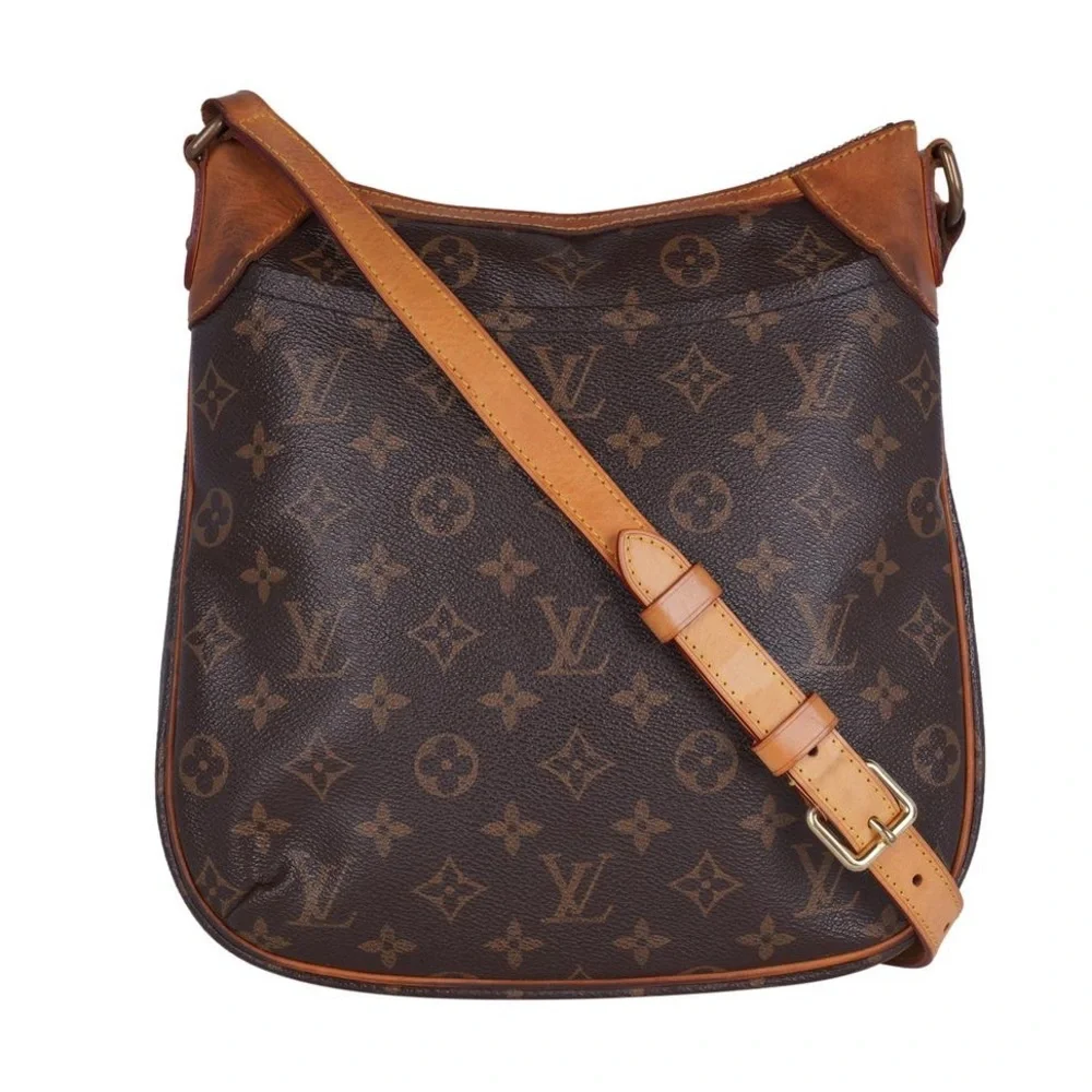 Louis Vuitton Odeon Monogram Long Strap 1053 Brown Canvas Cross Body Bag! - Picture 2 of 11